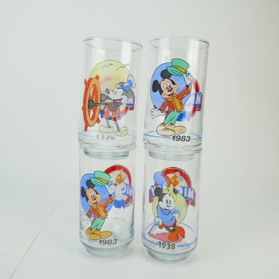 Disney Mickey Mouse Drinking glasses set of 4!