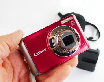 Appareil photo numérique compact Canon PowerShot A3100 IS 12,1 MP rouge