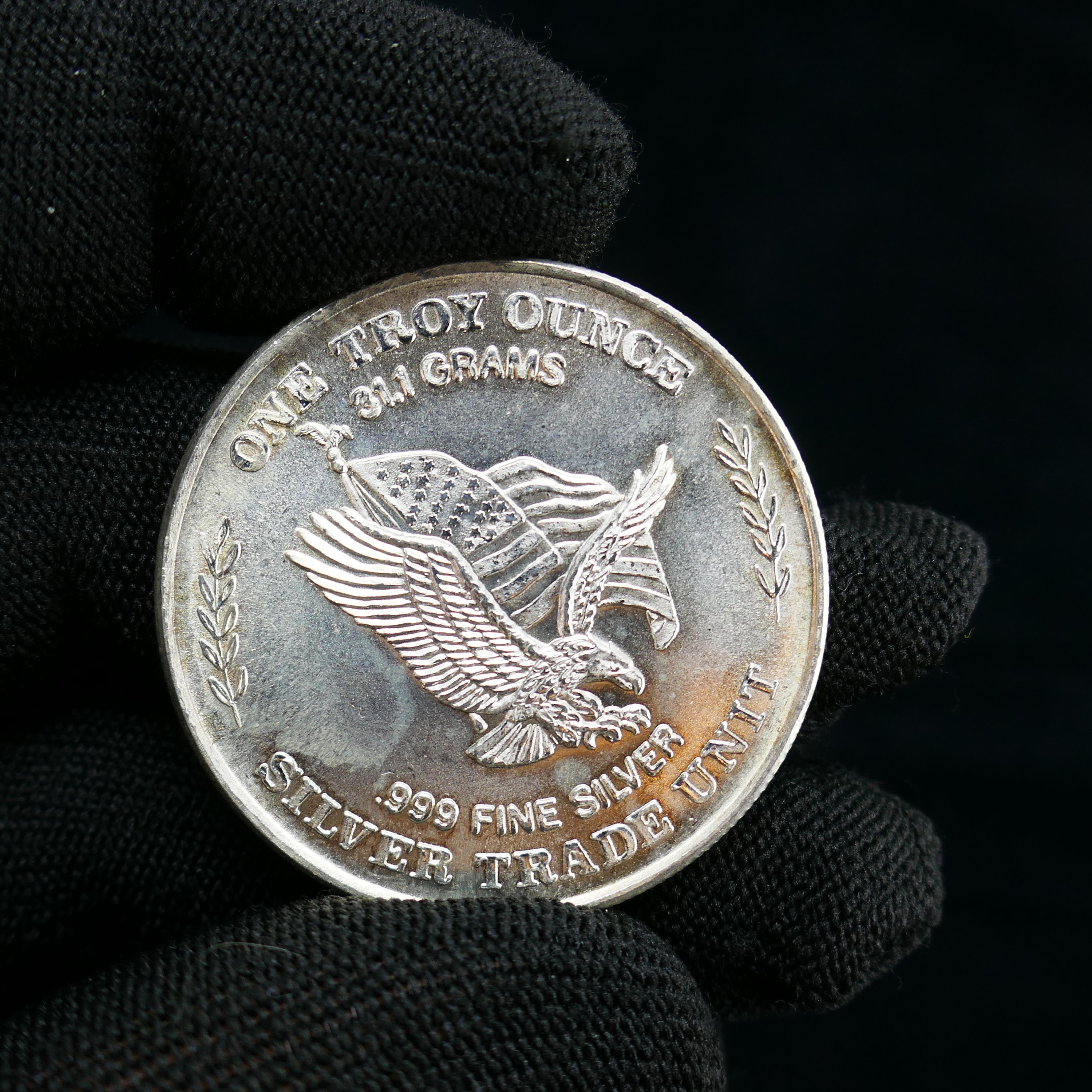 Vintage 1981 U.S. Assay Office Silver Trade Unit Silver