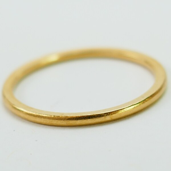 14K Gold 'F Off' Ring - Minimalist Middle Finger Ring With Simulated Diamond