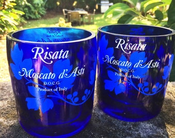 Blue Risata glasses (set of 2)
