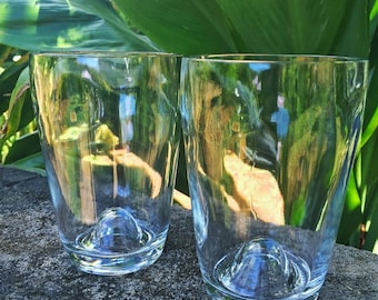 Glasses made from Rose Wine Bottles (set of 2)