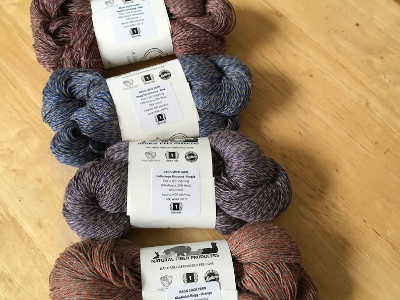 Ragg Tyme Sock Yarn Superfine Alpaca Blend Etsy