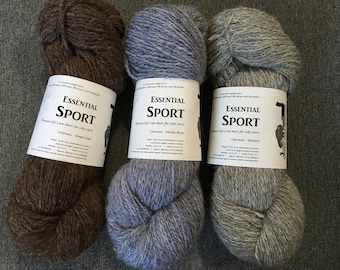 Essential Sport Alpaca Sport Weight 2 ply Yarn