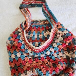 Granny Stitch Crochet Market Bag, Boho Hippie Beach Bag - Etsy