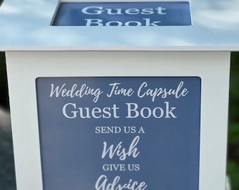 Guest Book for Weddings // Wedding Guest Book //  Time-Capsule Wedding Guest Book // Unique Guest Book Memory Boxes