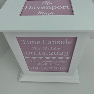 Personalized Baby Time Capsule- 1st Birthday Gift & Memory Box // Newborn Gift // Baptism // Keepsake Box