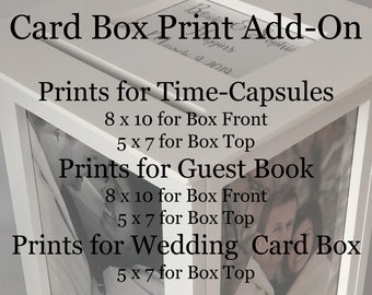 Print Inserts for Guest Book / Time Capsule / Card Box