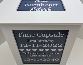 Customizable Baby Time Capsule - Ideal for 1st Birthdays and Newborns - Unique Personalized Gift for Special Occasions