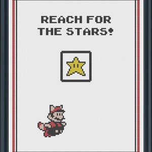 Reach For The Stars - Super Mario Bros. 3 Cross Stitch Pattern