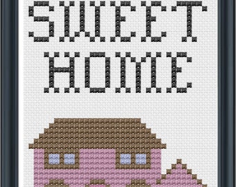 Sweet, Sweet Home - Simpsons Inspired Cross Stitch Pattern (Small)