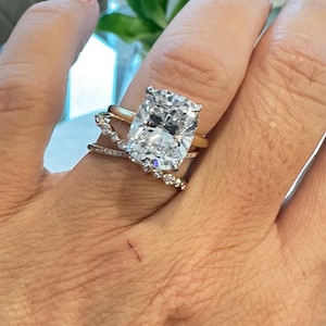 5.42 ct carat  custom made Elongated cushion diamond 5.22 H vs1 GIA certified