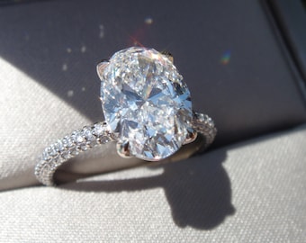 3.50 diamond solitaire GIA certified