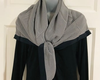 Calvin Klein Classics Silk Houndstooth Scarf