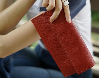 Handmade Ladies Red Wallet