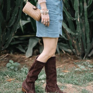 Slouch Boots | slouchy boots | tall brown boots | suede boots