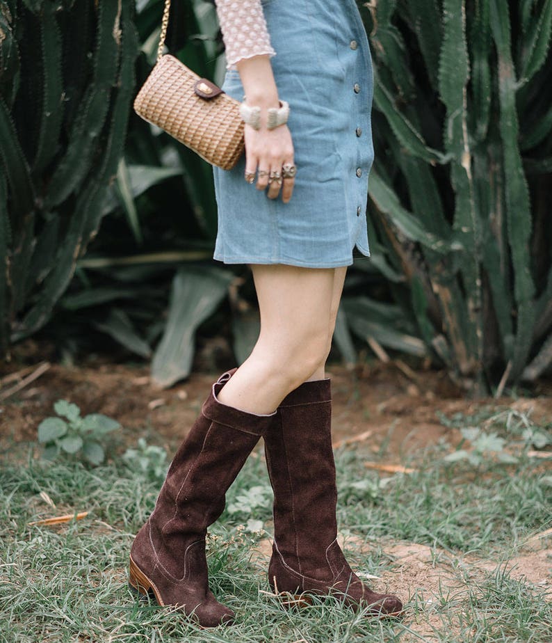 Slouch Boots | slouchy boots | tall brown boots | suede boots