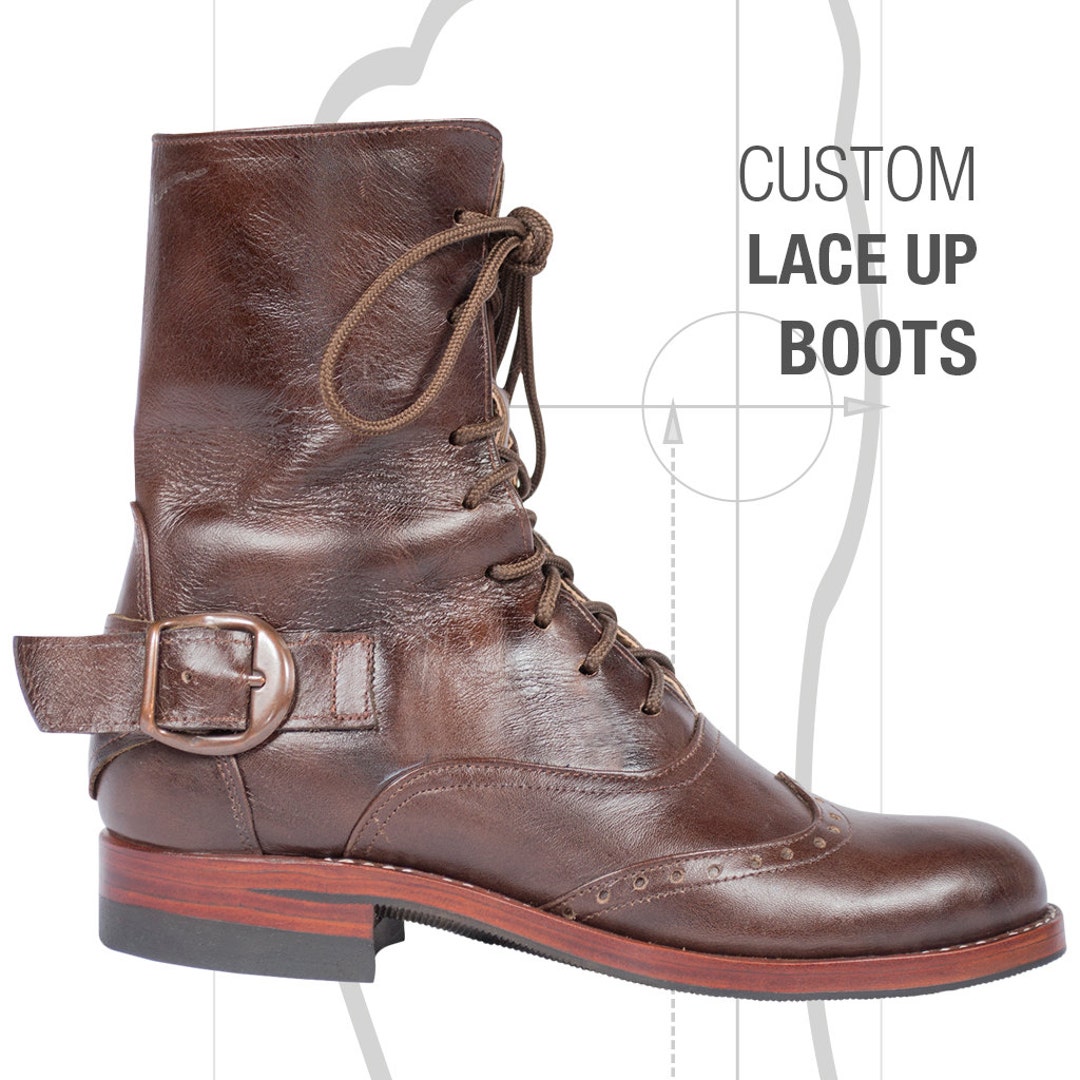 1111様 Victorianboots real leather Custom Lace up Victorian Ankle Boots - Handmade Leather Brogue