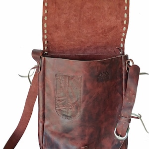 Leather Satchel | Courier bag | Brown Satchel | leather shoulder bag
