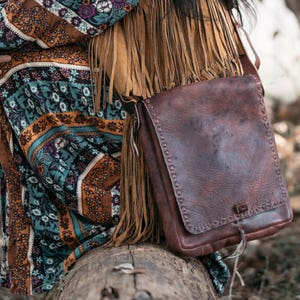 Schulranzen aus Leder | Kuriertasche | braune Schulranzen | leder Umhängetasche