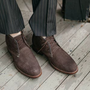 Chukka boots Leather Chukka Suede ankle boots Brown chukka boots leather chukka boots Mens ankle boots image 1
