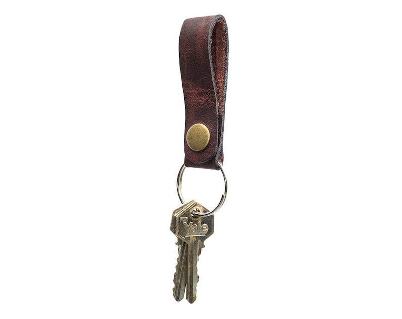 Leather Key Chain Key Fob Etsy