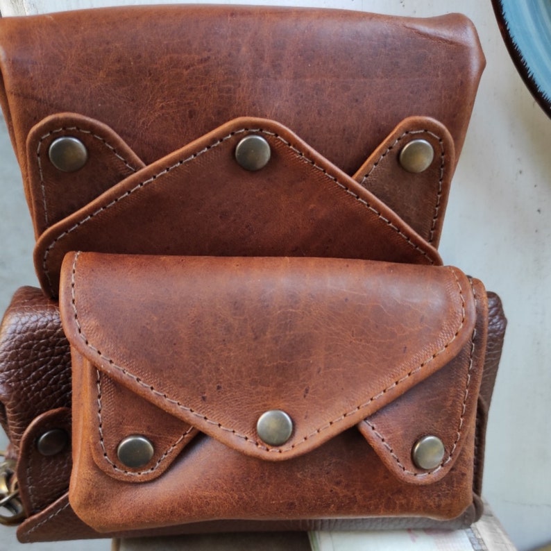 Leather Coin Purse & Card Holder Wallet