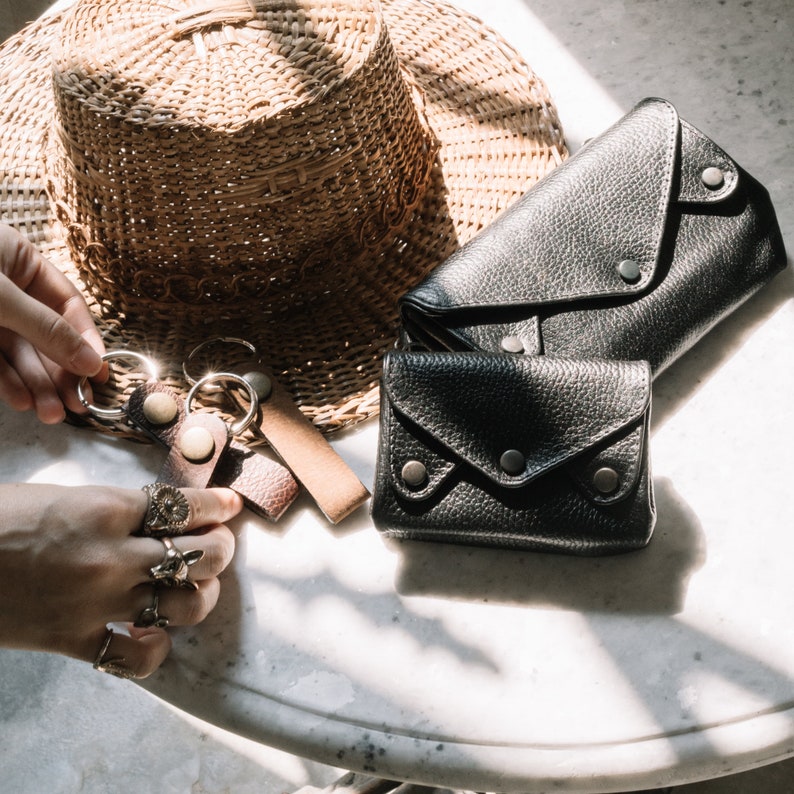 Leather Coin Purse & Card Holder Wallet