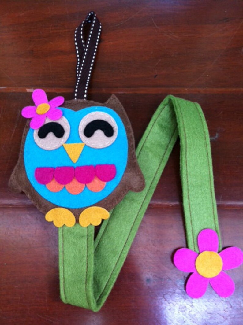 Girls Felt Hair Clip Organizer Mermaid Butterfly Owl Doll Etsy