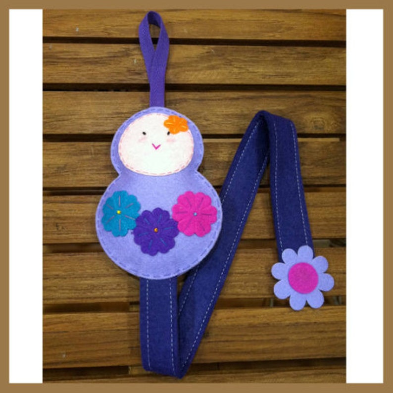 Girls Felt Hair Clip Organizer Mermaid Butterfly Owl Doll Etsy