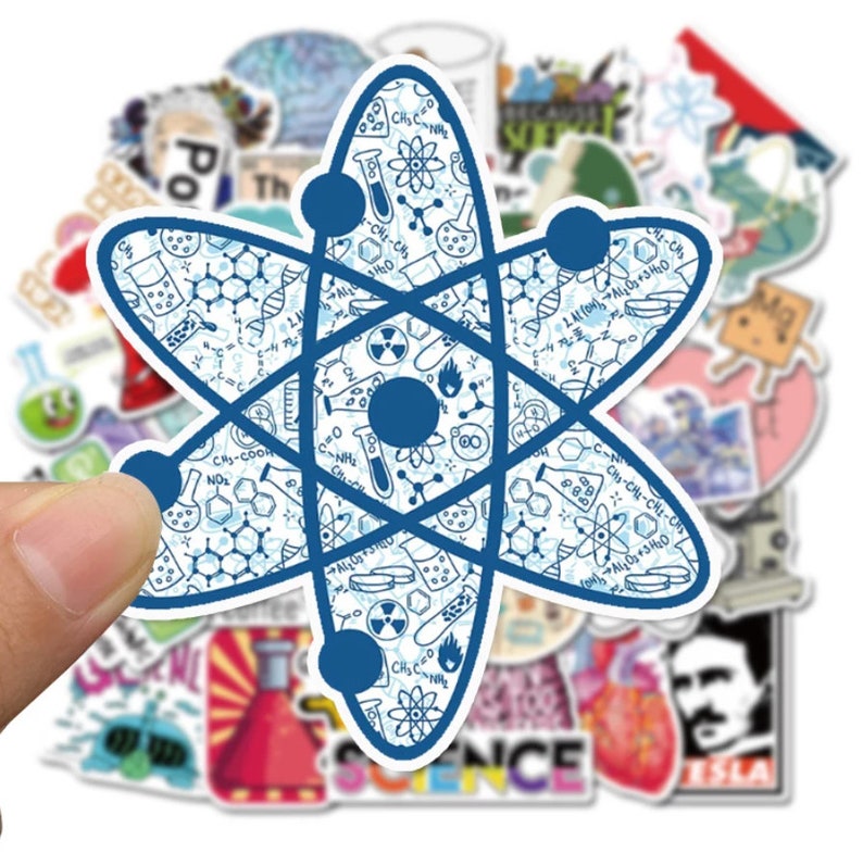 Science Reaction Sticker Science Biology Physics Chemistry Stickers Pack of Either 10, 25, 50 or ...