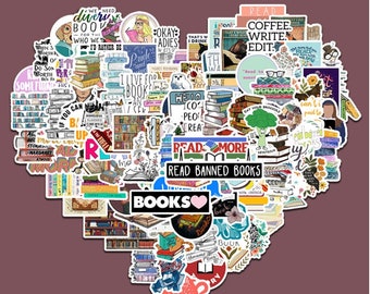 Book Reading Stickers Pack of 10,25,50 or 100