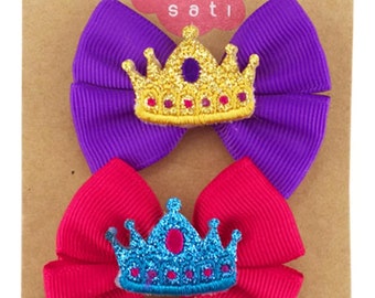 Hair Clips Girls Princess Crown