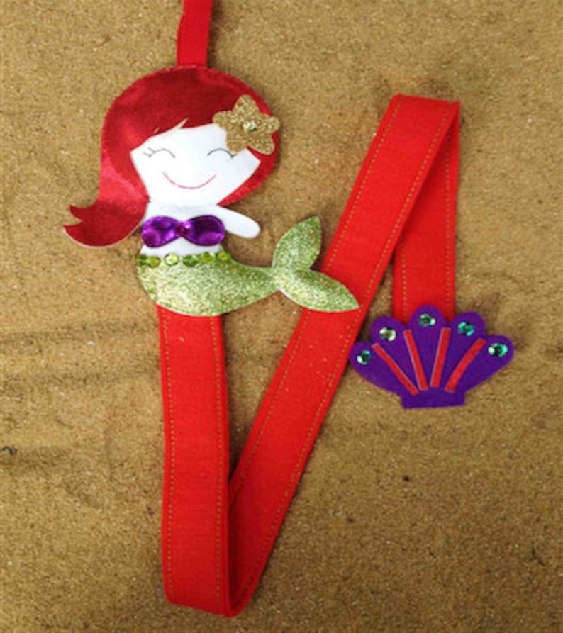 Girls Felt Hair Clip Organizer Mermaid Butterfly Owl Doll Etsy