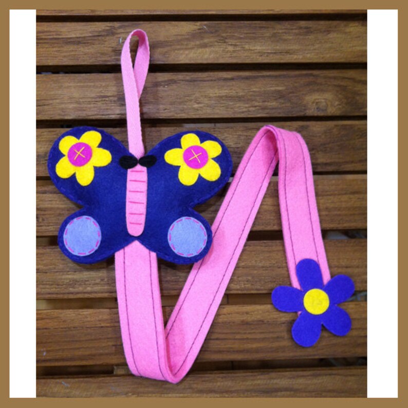 Girls Felt Hair Clip Organizer Mermaid Butterfly Owl Doll Etsy