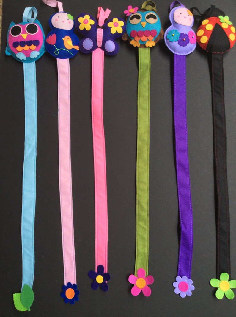 Girls Felt Hair Clip Organizer Mermaid Butterfly Owl Doll Etsy