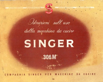 Manuale SINGER 406M IN PDFManuale  italiano