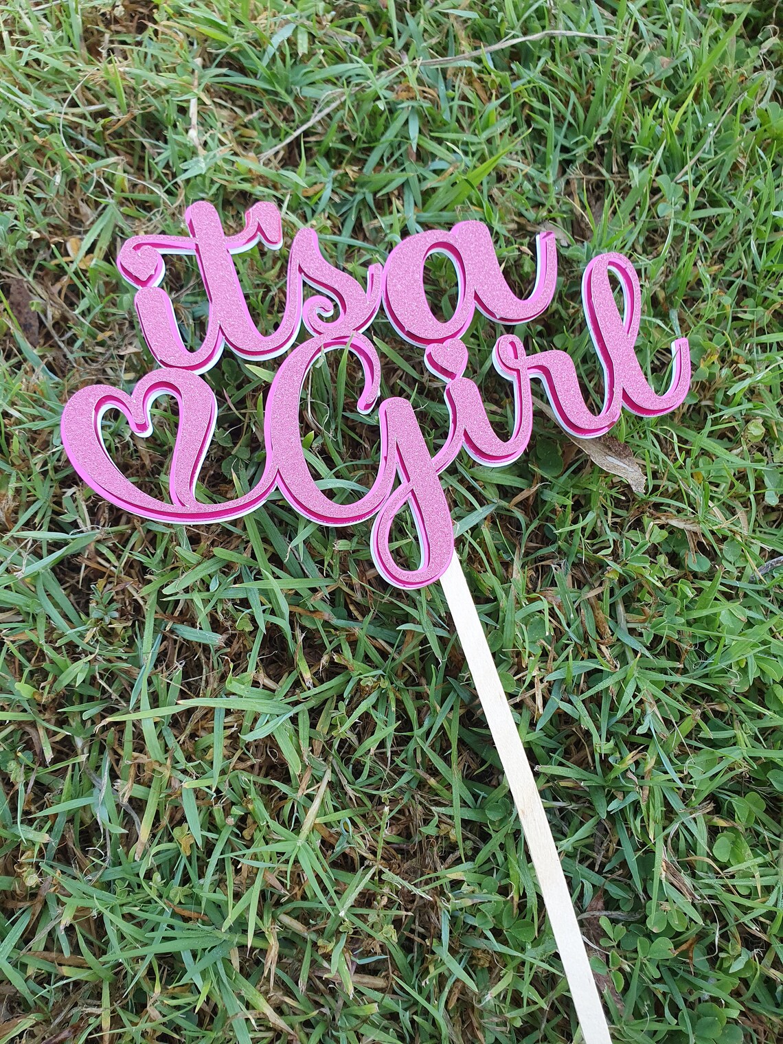 Pink Glitter Oh Baby Cake Topper Baby Shower Cake Topper Etsy Australia