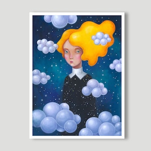 Sonne in Wolken, Himmel, Kunst, Art Print Druck, Print, Himmelbild, Sternenhimmel, Poster