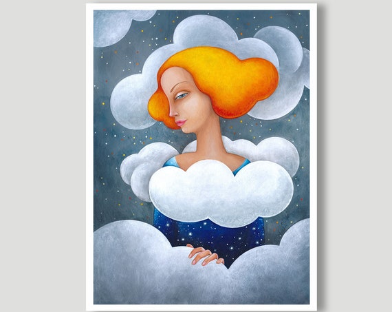 Sun and Clouds, Sky, Art, Art Print Print, Print, Sky Image Poster
