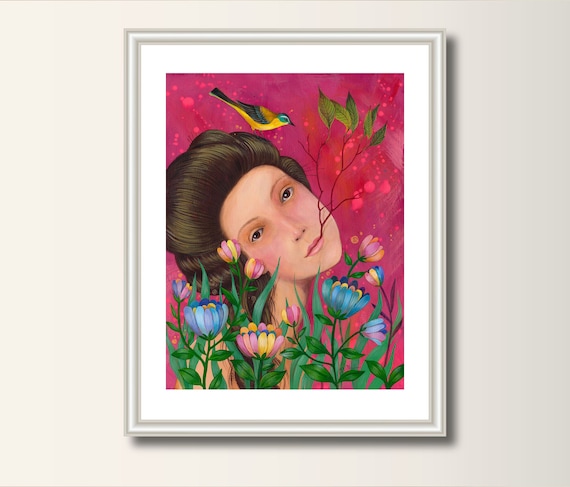 Art Print Spring, Print, Print of Original Acrylic Painting, Art Poster