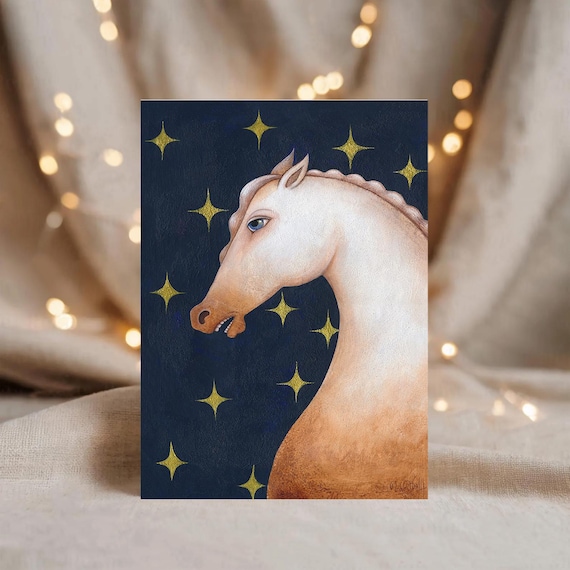 Pferd im Sternenhimmel – Postkarte A6