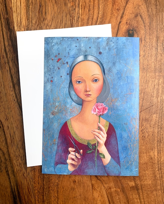 Postcard Rose A6 art card