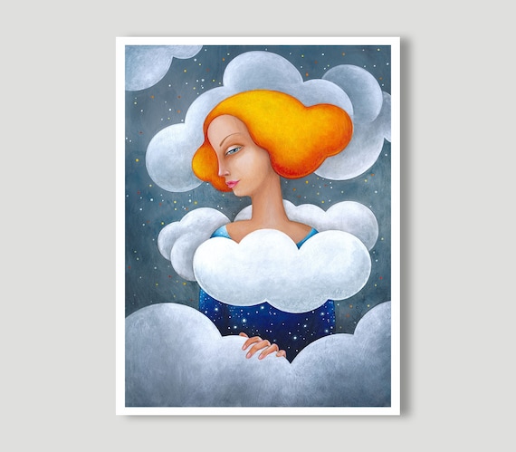 Sun and Clouds, Sky, Art, Art Print Print, Print, Sky Image Poster