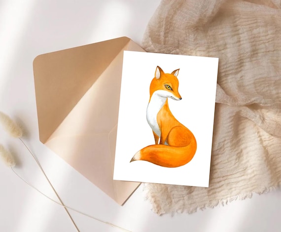 Postkarte A6 Blaue Katze