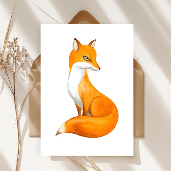 Postkarte A6 Blaue Katze