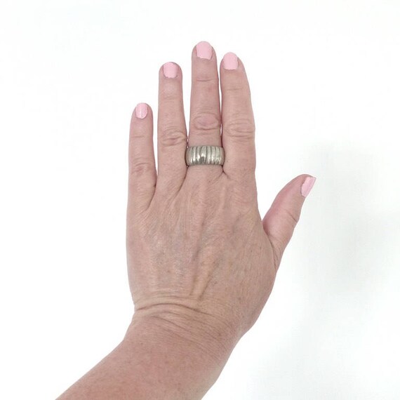 Moroccan Solid Silver ring, Berber handcrafted ri… - image 3
