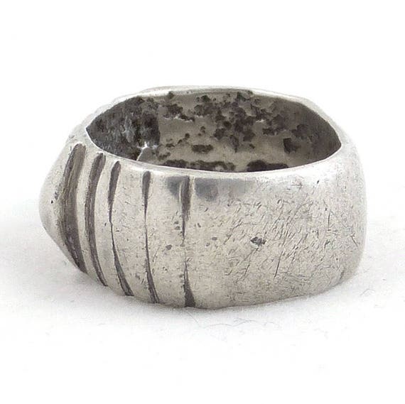 Moroccan Solid Silver ring, Berber handcrafted ri… - image 5