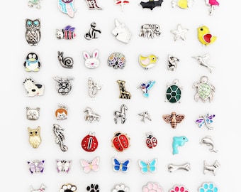 ANIMAL FLOATING CHARMS, Floating Charms For Lockets, Animal Charms, Locket Charms, Floating Locket Charms, Animal Locket Charms, Animals