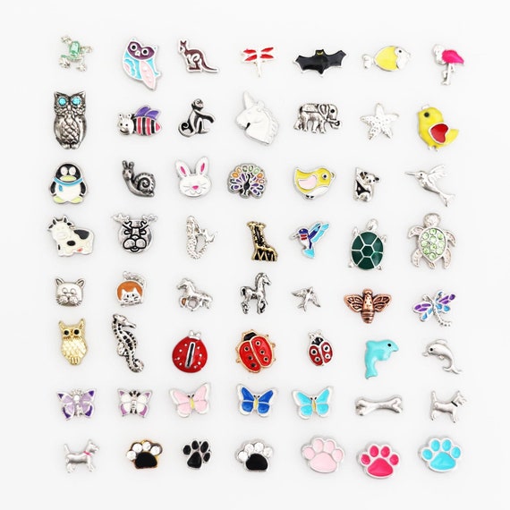 ANIMAL FLOATING CHARMS, Floating Charms for Lockets, Animal Charms, Locket  Charms, Floating Locket Charms, Animal Locket Charms, Animals 